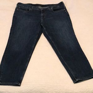 Silver 25” Crop Jeans